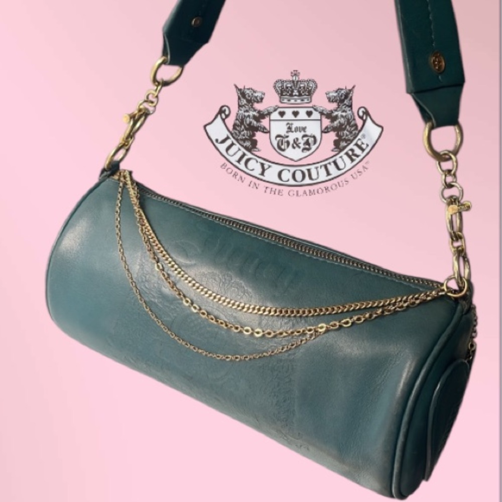 Rare Vintage P&G Juicy Couture Leather Barrel Bag